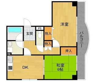 瑞穂町マンション【3階】の間取り