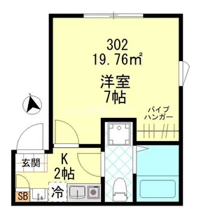 エースコート鶴見【3階】の間取り