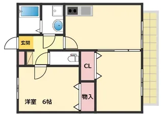 メゾンソレイユA【2階】の間取り