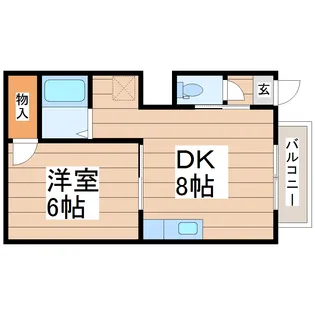 カリヨンコート【1階】の間取り