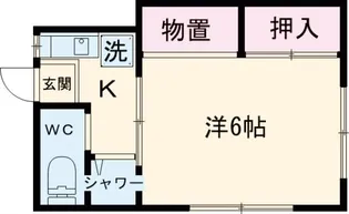 第1藤ハイツ【2階】の間取り