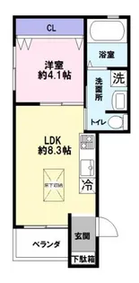 上沢フラット【3階】の間取り