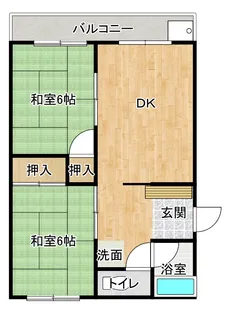長坂ハイツ【3階】の間取り