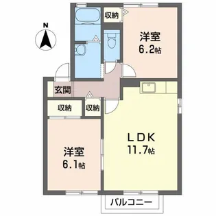 メゾン明日香【2階】の間取り