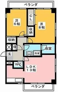ユニーグレイス【3階】の間取り