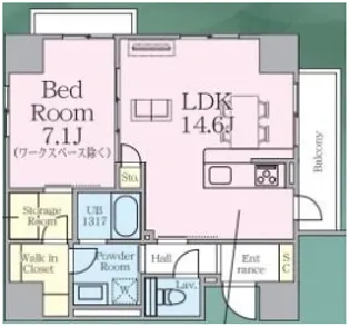 R.W.C.【6階】の間取り
