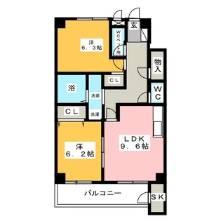 ライジングN【1階】の間取り