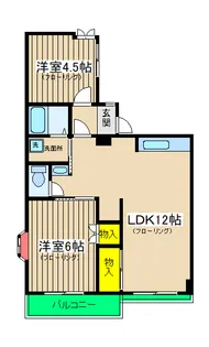 エクシード西谷【5階】の間取り