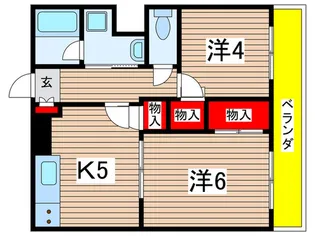 A.Kビル【3階】の間取り