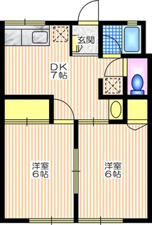 シティハイム サワノ【2階】の間取り