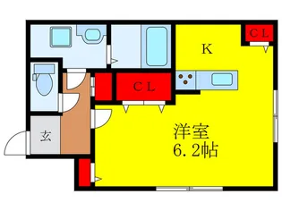 GKレジデンス桜塚【1階】の間取り