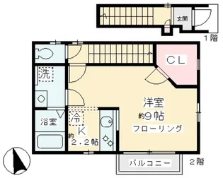 ヴィーブル代沢【1階】の間取り
