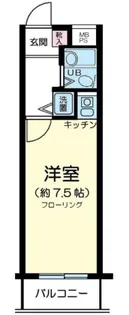 朝日プラザ旗の台【4階】の間取り