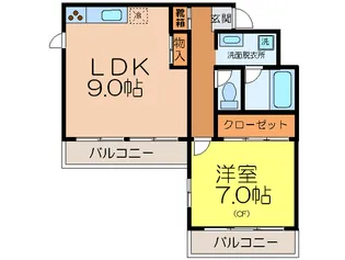 フローレンス桜町【1階】の間取り