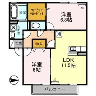 スプランデュール A棟【2階】の間取り