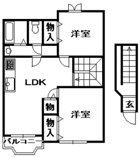 コンフォートコエモンII【2階】の間取り
