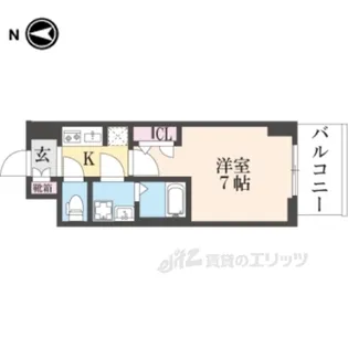 S-RESIDENCE高井田CENTRA【4階】の間取り