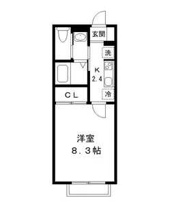 アイビスハイム【1階】の間取り
