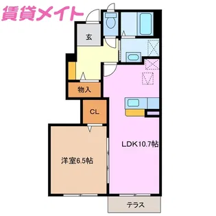 メゾン井上【1階】の間取り