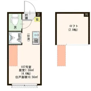 ハーモニーテラス南砂町【1階】の間取り