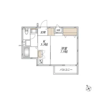 (仮称)新座市東北メゾン【2階】の間取り