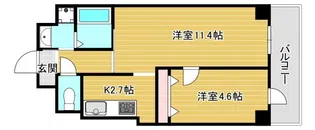 ウェスト宮ノ下【5階】の間取り