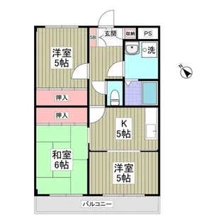 サウスコートエル【2階】の間取り