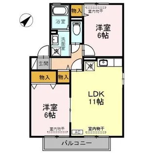 ル・コンフォ【2階】の間取り