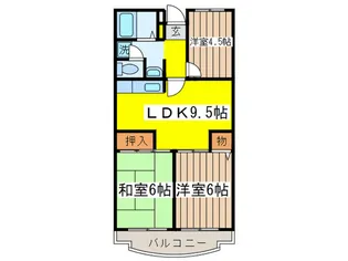 エミネール永山【4階】の間取り