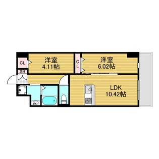 アーバンパーク新大阪【2階】の間取り