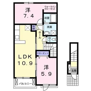 ソレイユ・プロムナード【2階】の間取り