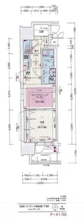 プレサンス心斎橋ニスト【5階】の間取り