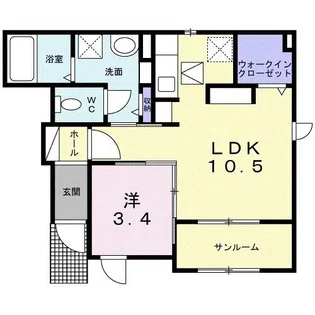 フィンカ ビダ【1階】の間取り
