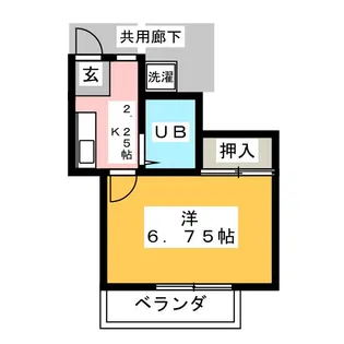 ホワイトハイム【1階】の間取り
