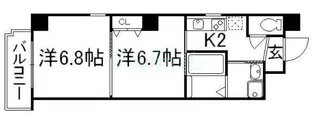 ル・サフィール西大路II【3階】の間取り