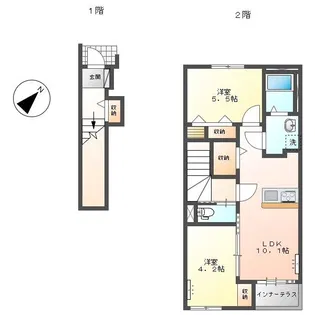 レヴァータ【2階】の間取り