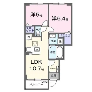 アプリコット【1階】の間取り