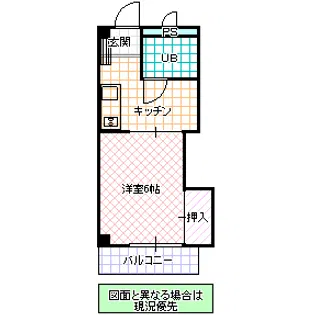 プレリ西大島【3階】の間取り
