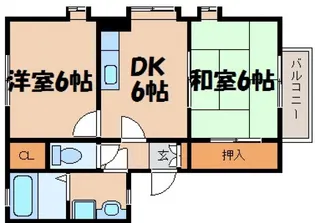 フォブール和田B【1階】の間取り