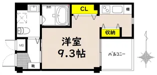 エムズコート玉出【6階】の間取り