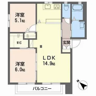 MEW HOUSE(ミュウハウス)【2階】の間取り