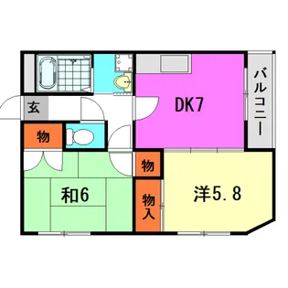 エスペランサ【2階】の間取り