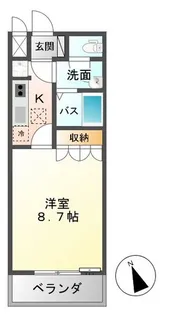 セピアローズ【1階】の間取り