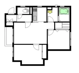 ソワ赤坂【1階】の間取り
