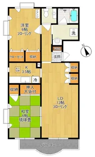 ピュアグレース【1階】の間取り