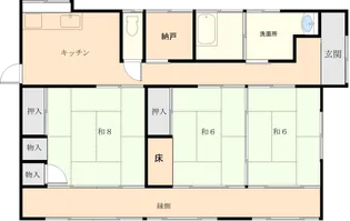 茨城県高萩市大字高萩【一戸建】の間取り