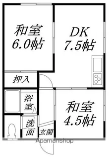 コーポマツ3【1階】の間取り