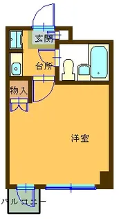 1Kの間取り画像