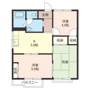 ラ・カージュ原宿A【2階】の間取り