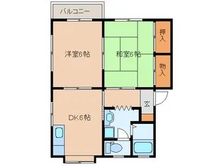 メゾン松ケ枝A・B【2階】の間取り
